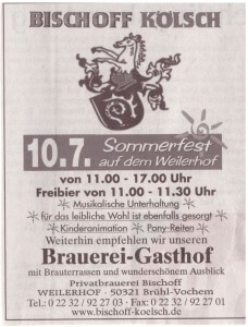 Sommerfest Bischoff